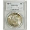Image 1 : 1927-S S$1 MS64 PCGS. Powder-blue and honey-gold alter