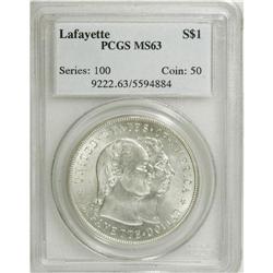 1900 S$1 Lafayette Dollar MS63 PCGS. DuVall 1-B. This