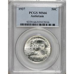 1937 50C Antietam MS66 PCGS. Lovely satiny brilliance