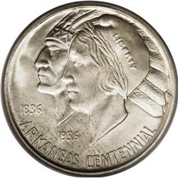 1937-D 50C Arkansas MS67 PCGS. Issued only to the exte