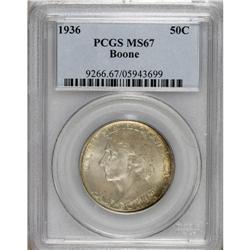 1936 50C Boone MS67 PCGS. Though this issue amounted t