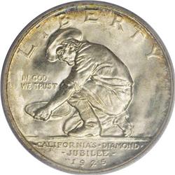 1925-S 50C California MS67 PCGS. Shimmering mint luste