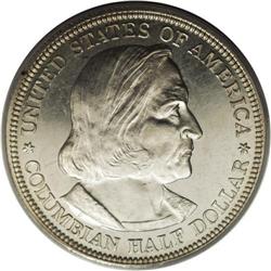 1892 50C Columbian PR63 PCGS. While many prooflike exa