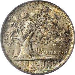 1935 50C Connecticut MS67 PCGS. Fully struck and lustr