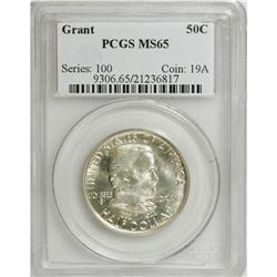 1922 50C Grant no Star MS65 PCGS. A lustrous Gem examp