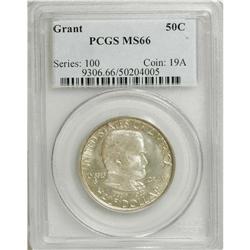 1922 50C Grant no Star MS66 PCGS. The Grant half dolla