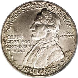 1928 50C Hawaiian MS64 PCGS. This Chester Beach design