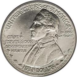 1928 50C Hawaiian MS65 PCGS. Glimpses of gold patina c