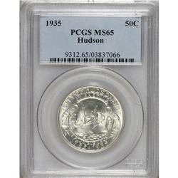 1935 50C Hudson MS65 PCGS. This commemorative half dol