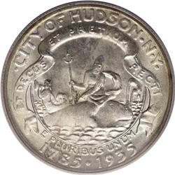 1935 50C Hudson MS66 PCGS. Whispers of mint-green and