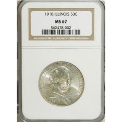 1918 50C Lincoln MS67 NGC. NGC and PCGS have certified