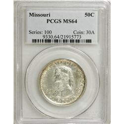 1921 50C Missouri MS64 PCGS. Typically struck and slig