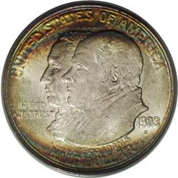 1923-S 50C Monroe MS65 PCGS. Like the Columbian before