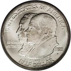 1923-S 50C Monroe MS65 PCGS. Gem quality Monroe half d