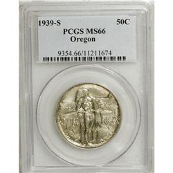 1939-S 50C Oregon MS66 PCGS. Fully struck and lustrous