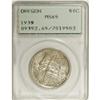 Image 1 : 1939 50C Oregon MS65 PCGS. This satiny Gem exhibits li