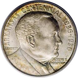 1936 50C Robinson MS67 PCGS. This beautiful Superb Gem