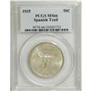 Image 1 : 1935 50C Spanish Trail MS66 PCGS. Satiny surfaces disp