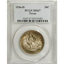 1936-D 50C Texas MS67 PCGS. Of the three mints that pr