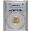 Image 1 : 1903 G$1 Louisiana Purchase/Jefferson MS64 PCGS. Soft,