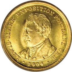 1904 G$1 Lewis and Clark MS65 PCGS. The classic gold c