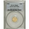 Image 3 : 1904 G$1 Lewis and Clark MS65 PCGS. The classic gold c