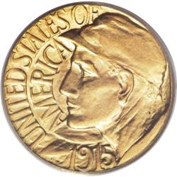 1915-S G$1 Panama-Pacific Gold Dollar MS66 PCGS. Some