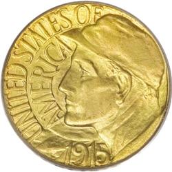 1915-S G$1 Panama-Pacific Gold Dollar MS66 PCGS. Q. Da