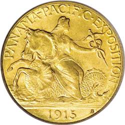 1915-S $2 1/2 Panama-Pacific Quarter Eagle MS66 PCGS.