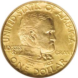 1922 G$1 Grant no Star MS64 NGC. A shimmering canary-g