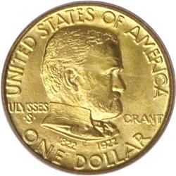 1922 G$1 Grant no Star MS66 PCGS. With many examples o