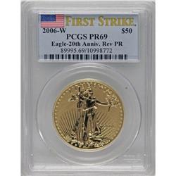 2006-W $50 One-Ounce Gold Reverse Proof PR69 Deep Came