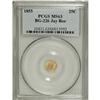 Image 1 : 1855 25C Liberty Round 25 Cents, BG-226, R.5, MS63 PCG