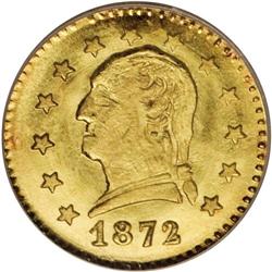 1872 25C Washington Round 25 Cents, BG-818, Low R.4, M