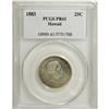 Image 3 : 1883 25C Hawaii Quarter PR61 PCGS. The Hawaiian silver