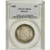 Image 3 : 1883 50C Hawaii Half Dollar MS64 PCGS. The Hawaiian ha