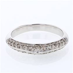 Natural 0.49 CTW Diamond Band Ring W=3MM 14K Gold - REF-45R9K