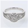 Image 1 : Natural 0.83 CTW Diamond Ring 14K White Gold - REF-108M9F