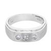 Image 1 : Natural 0.29 CTW Princess Diamond Ring 14K White Gold - REF-99Y2N