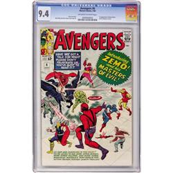 The Avengers #6 (Marvel, 1964) CGC NM 9.4