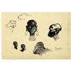 Frank Frazetta - "African Sketches" Original