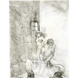 Jeffrey Jones - Web of Horror #1 Cover Prelim