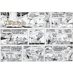 Walt Kelly - Pogo Sunday Comic Strip Original Art