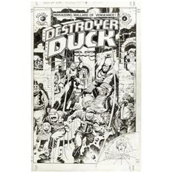 Jack Kirby Destroyer Duck Cover Original Art