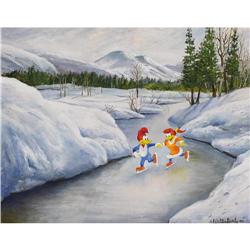 Walter Lantz - "Winnie and Woody Woodpecker Ice Skating
