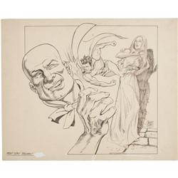 Mort Leav - Dollman Illustration Original Art