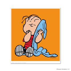 Peanuts,  Linus: Orange  Hand Numbered Limited Edition Fine Art Print with Certificate of Authentici