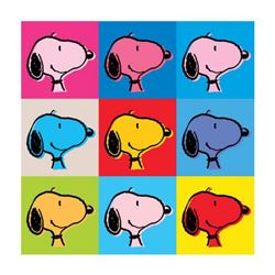 Peanuts, "Snoopy Warhol Face" Hand Numbered Canvas (40"x40") Limited Edition Fine Art Print with Cer