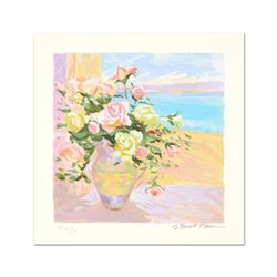 S. Burkett Kaiser, "Seaside Roses" Limited Edition, Numbered and Hand Signed with Letter of Authenti