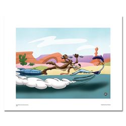 "Desert Chase" Numbered Limited Edition Giclee from Warner Bros, with Certificate of Authenticity.